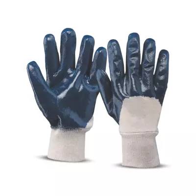 Professional nitrile gloves with elasticated wristband