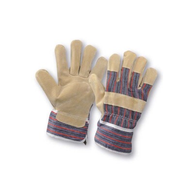 American split leather glove