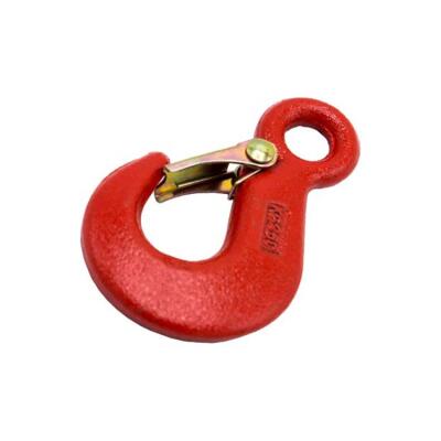 Din 689 lifting hook with safety latch