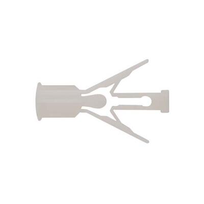 Winged anchor for plasterboard